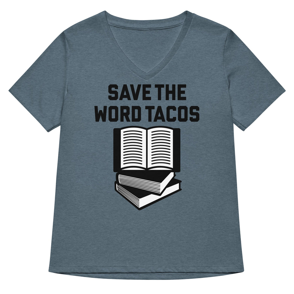 Save The Word Tacos Women's V-Neck Tee