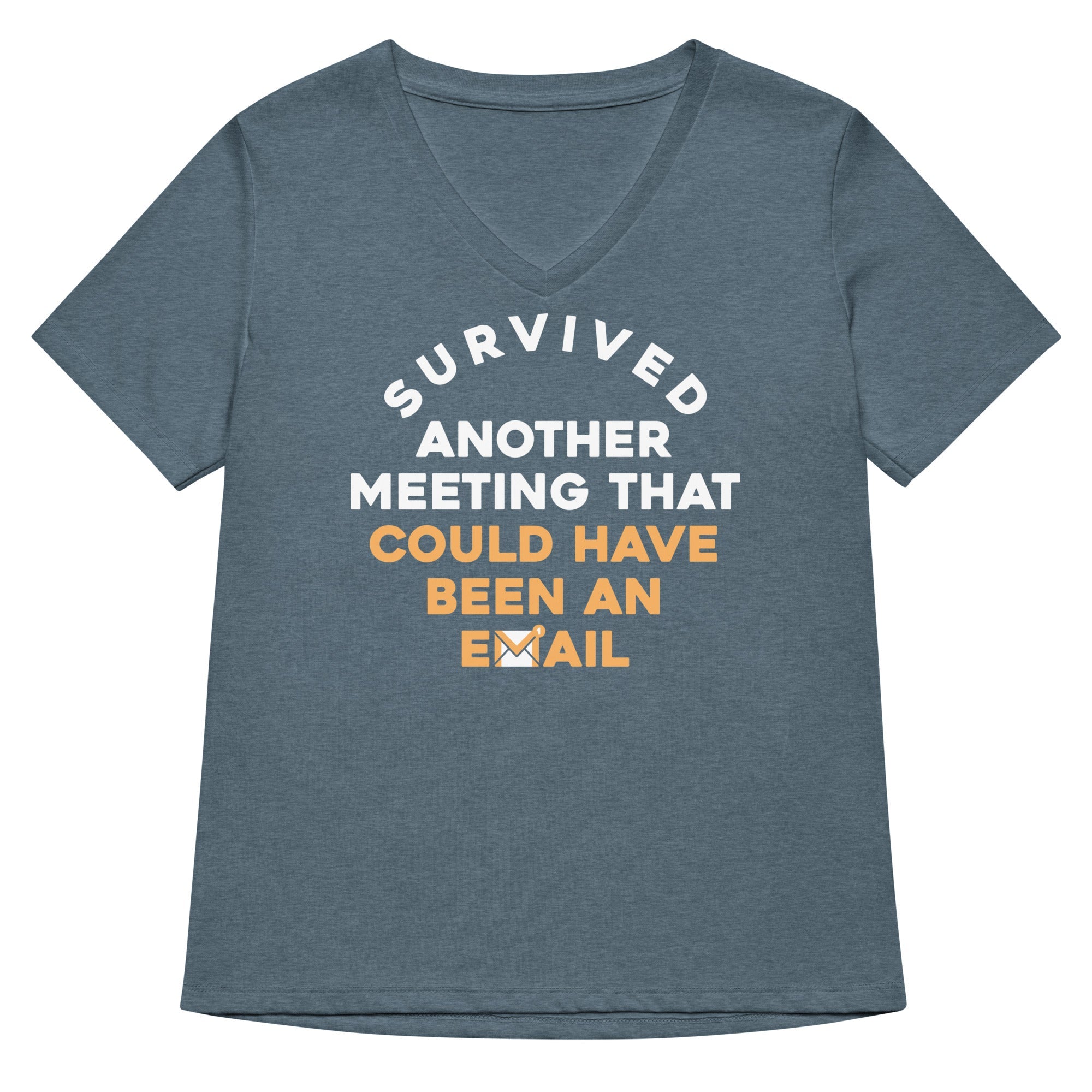 Survived Another Meeting Women's V-Neck Tee