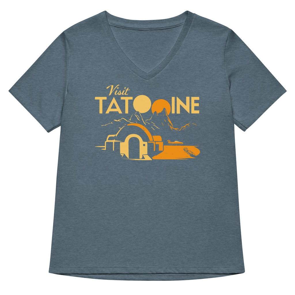 Visit Tatooine Women's V-Neck Tee