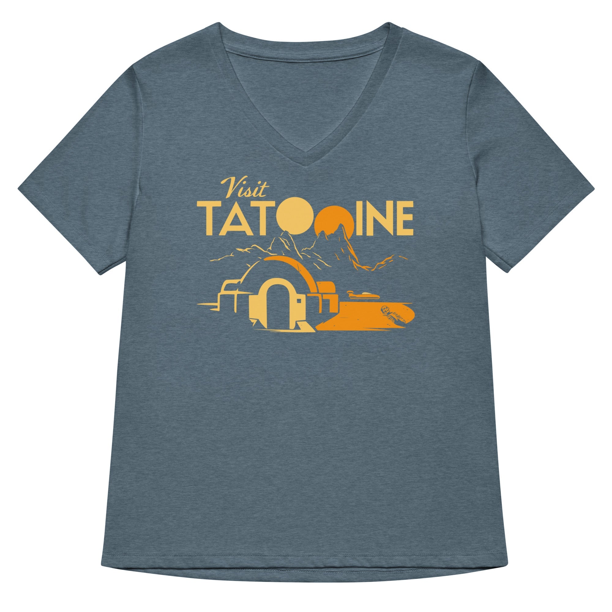 Visit Tatooine Women's V-Neck Tee