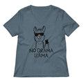 No Drama Llama Women's V-Neck Tee