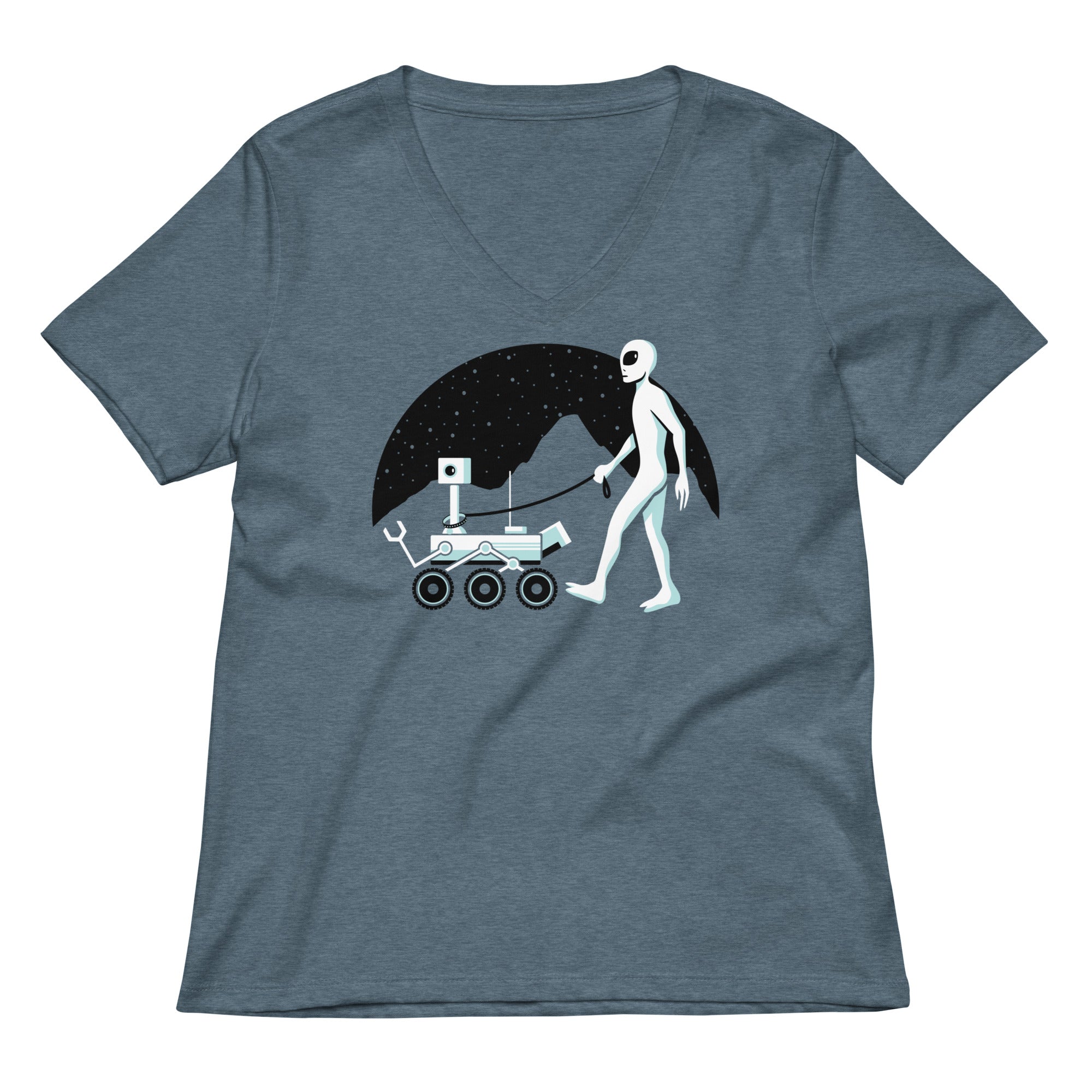 Mars Rover Women's V-Neck Tee