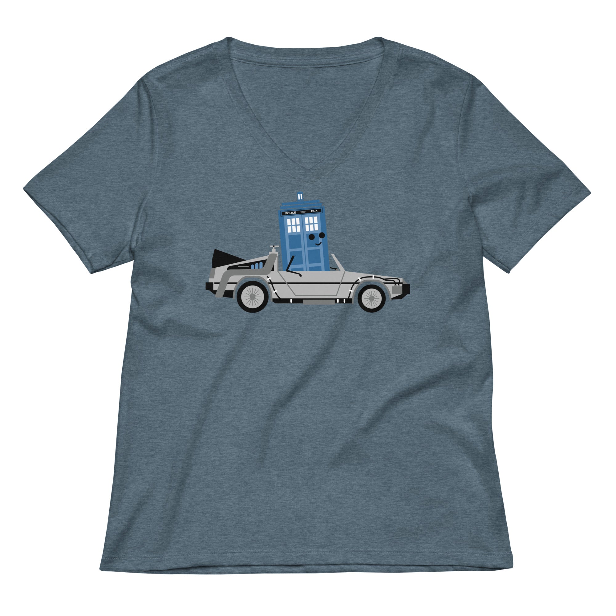 Time Machine x Two Women's V-Neck Tee