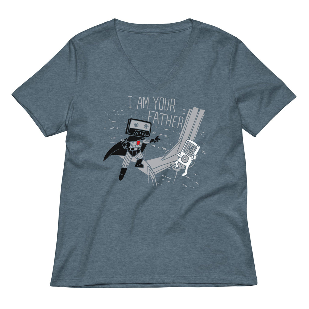 I Am Your Father Cassette Women's V-Neck Tee