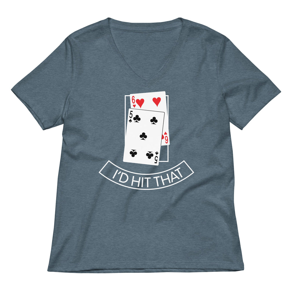 I'd Hit That Women's V-Neck Tee