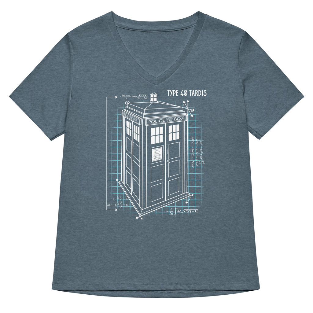 Type 40 Tardis Women's V-Neck Tee
