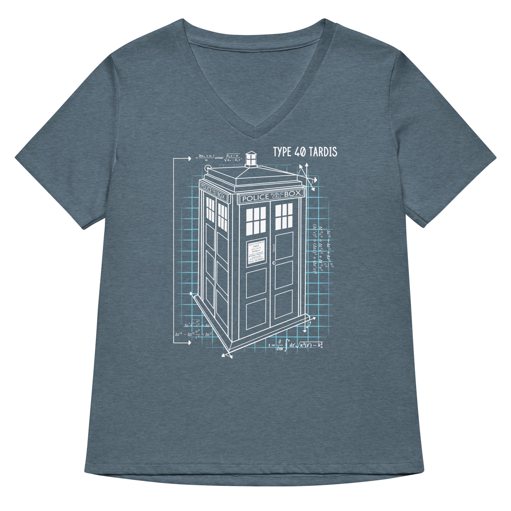 Type 40 Tardis Women's V-Neck Tee