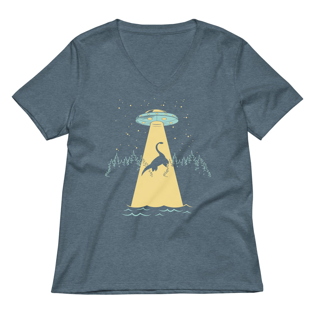 Nessie Abduction Women's V-Neck Tee