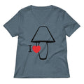 I Love Lamp Women's V-Neck Tee