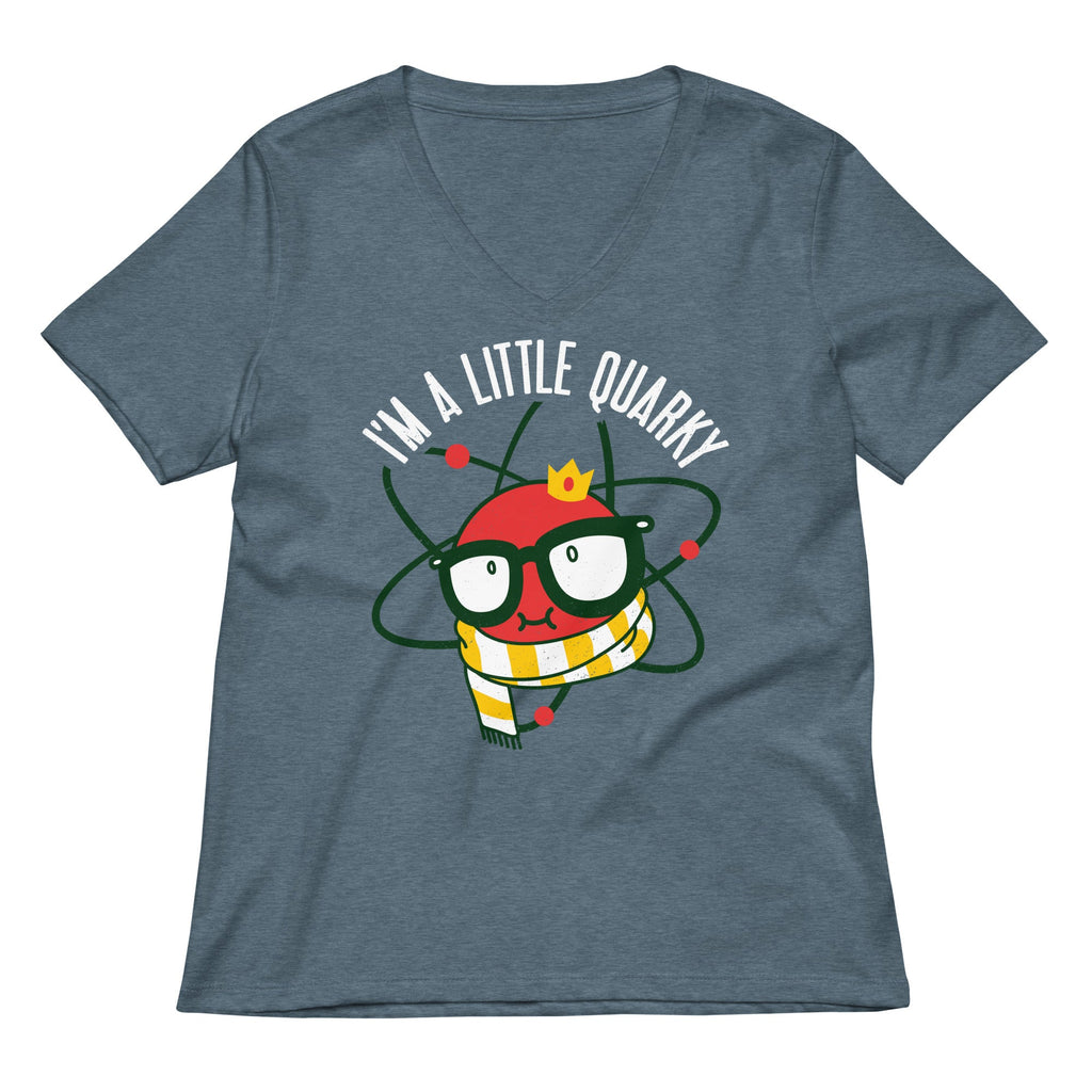 I'm A Little Quarky Women's V-Neck Tee