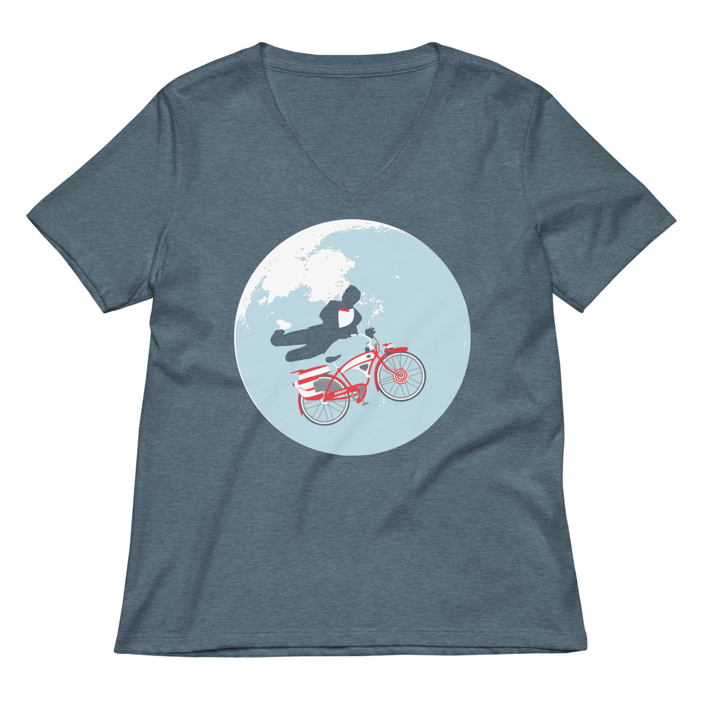Jump The Moon Women's V-Neck Tee