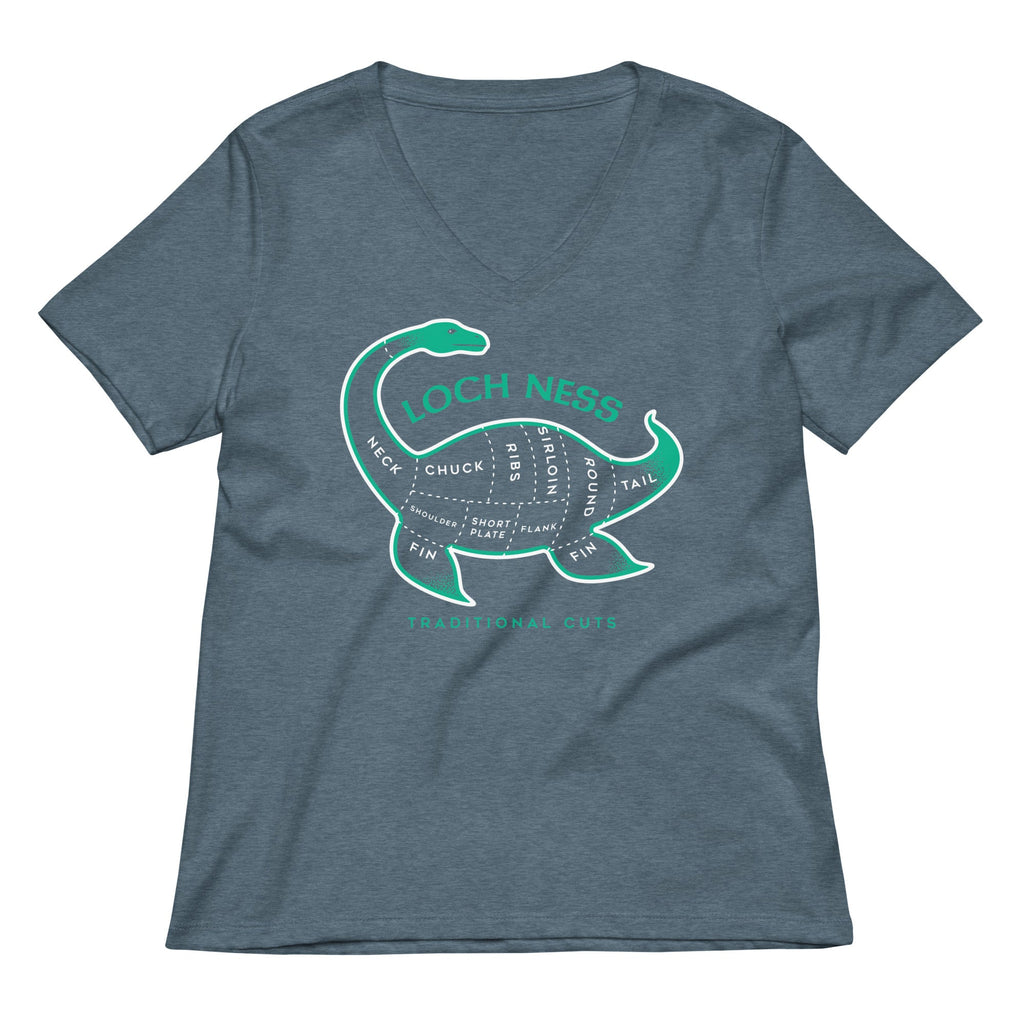 Loch Ness Traditional Cuts Women's V-Neck Tee