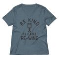 Be Kind, Please Re-Wine Women's V-Neck Tee