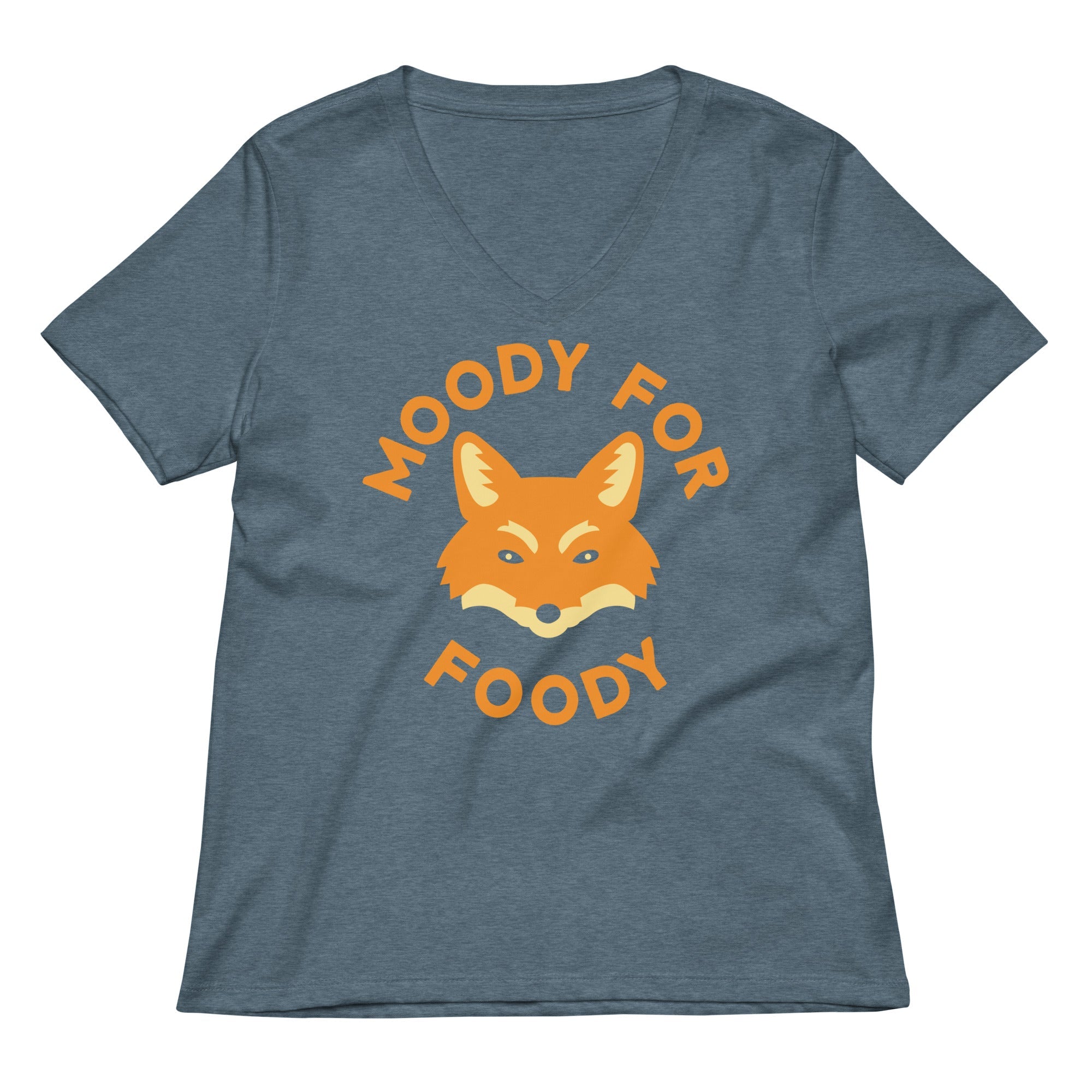 Moody For Foody Women's V-Neck Tee