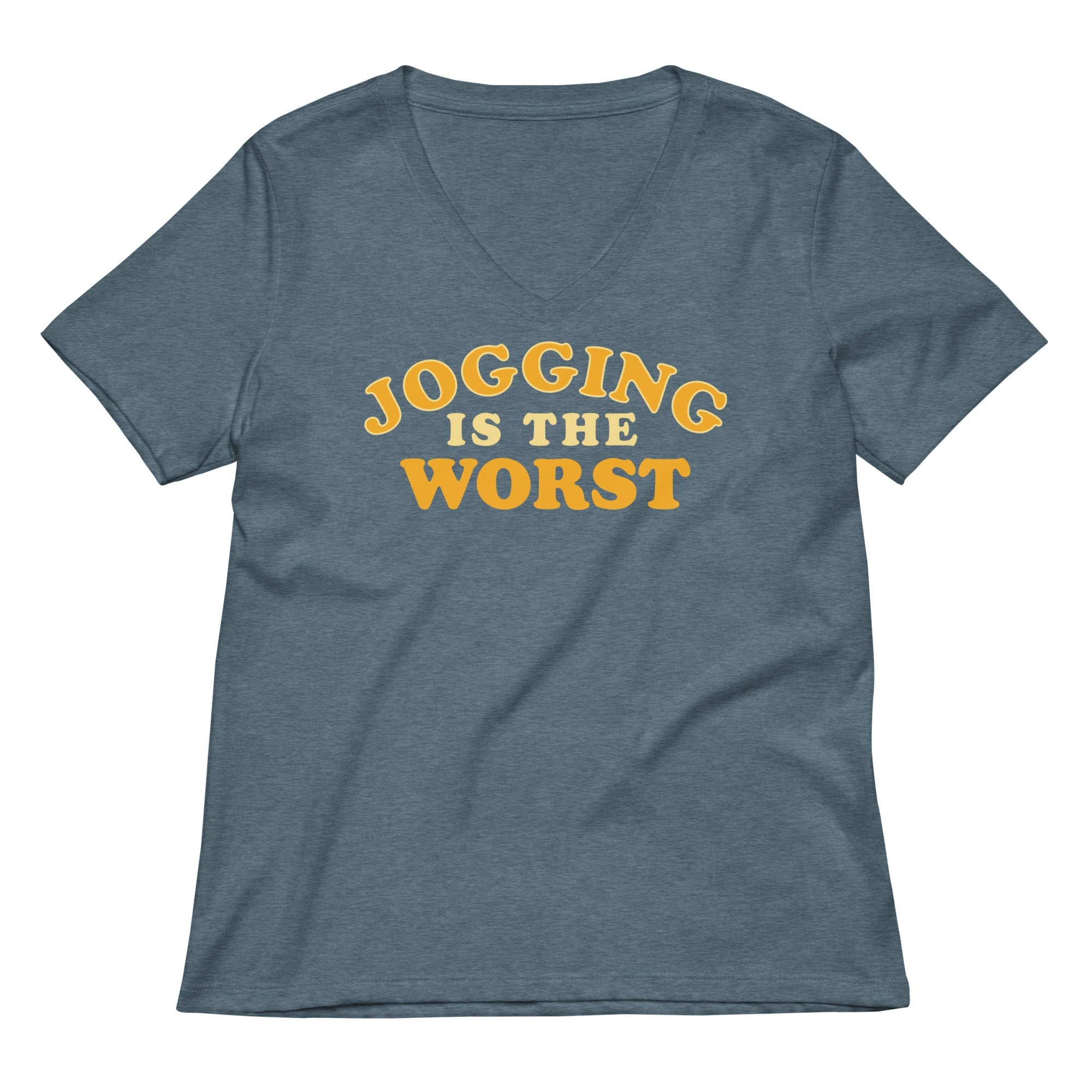 Jogging Is The Worst Women's V-Neck Tee