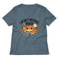 I Won't Hesitate, Beach Women's V-Neck Tee