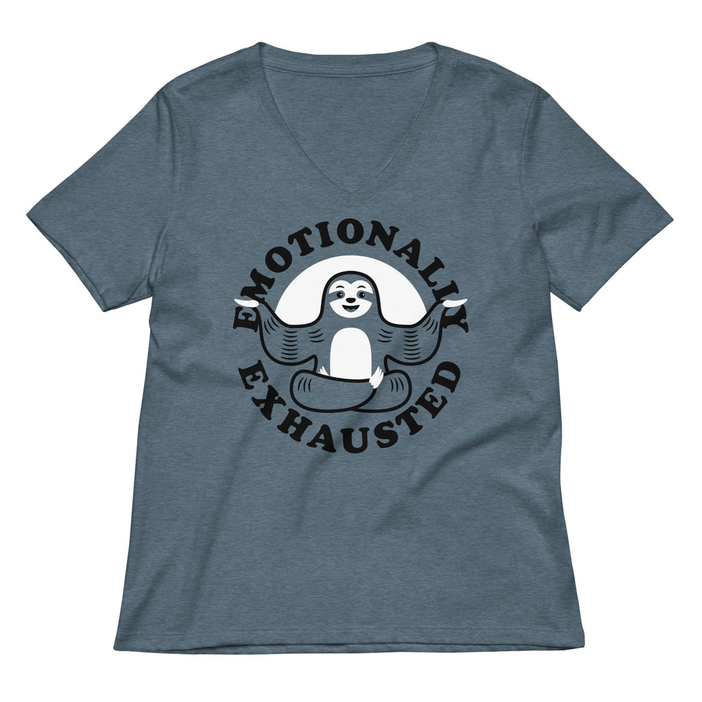 Emotionally Exhausted Women's V-Neck Tee