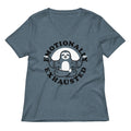 Emotionally Exhausted Women's V-Neck Tee