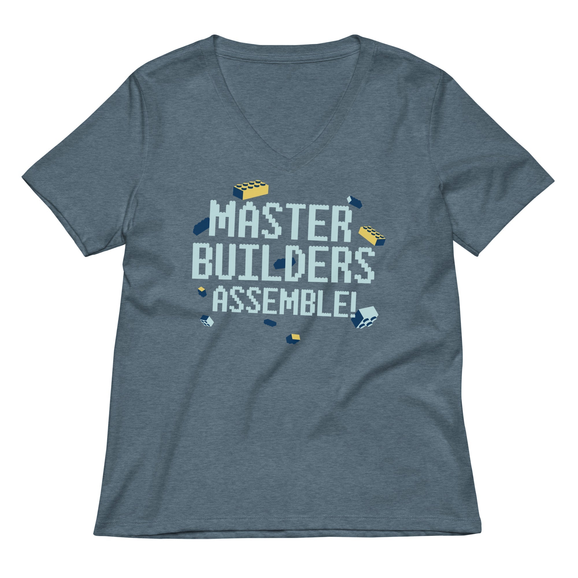 Master Builders Assemble! Women's V-Neck Tee