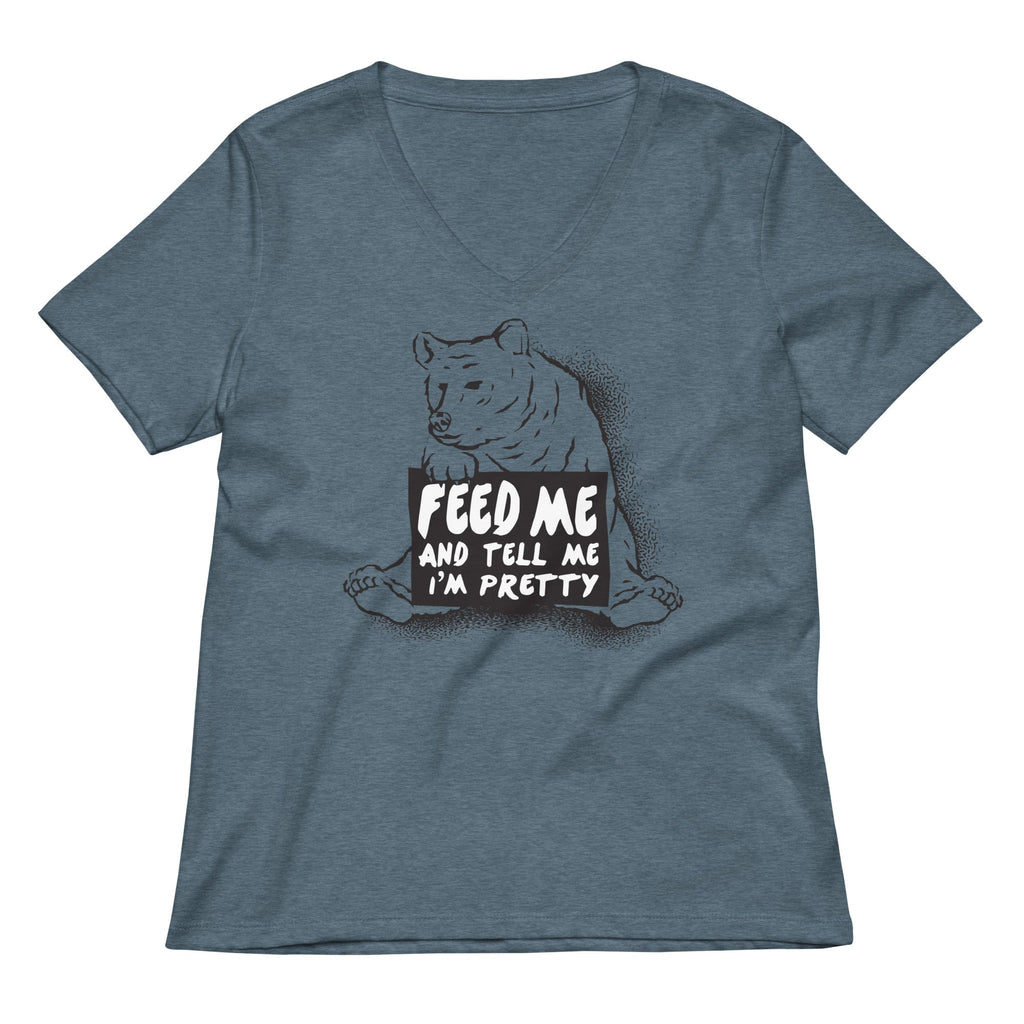 Feed Me Women's V-Neck Tee