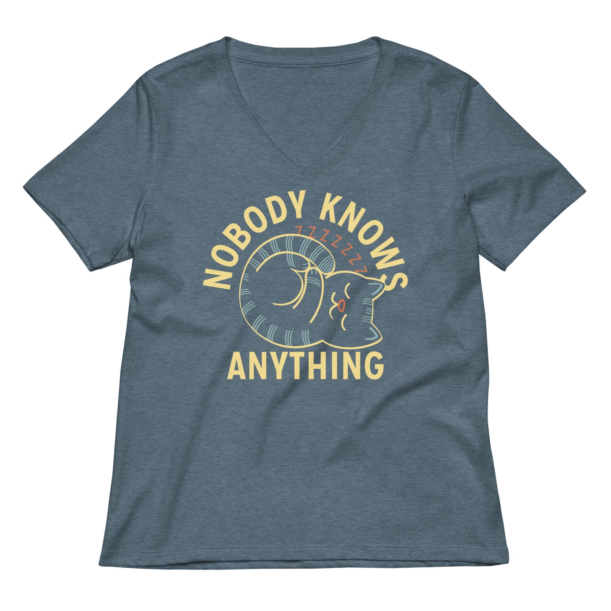 Nobody Knows Anything Women's V-Neck Tee