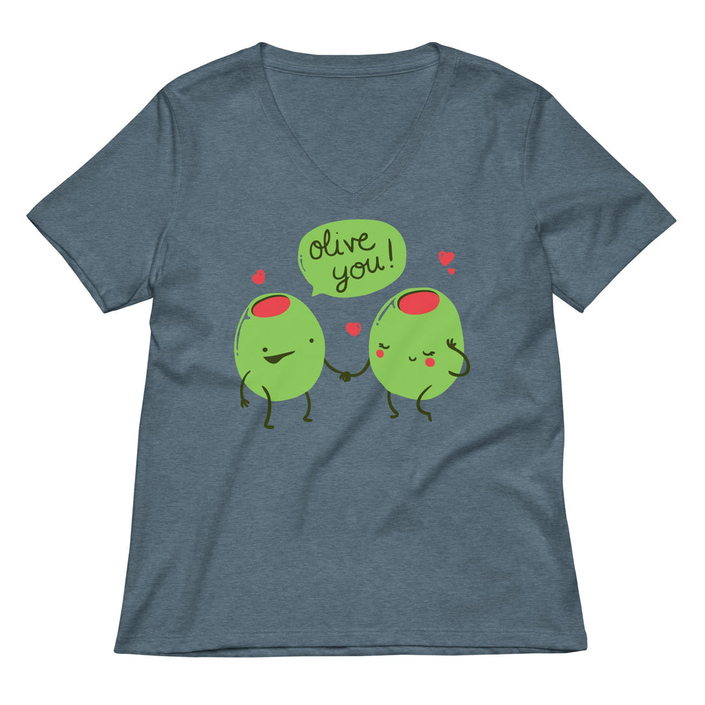 Olive You Women's V-Neck Tee