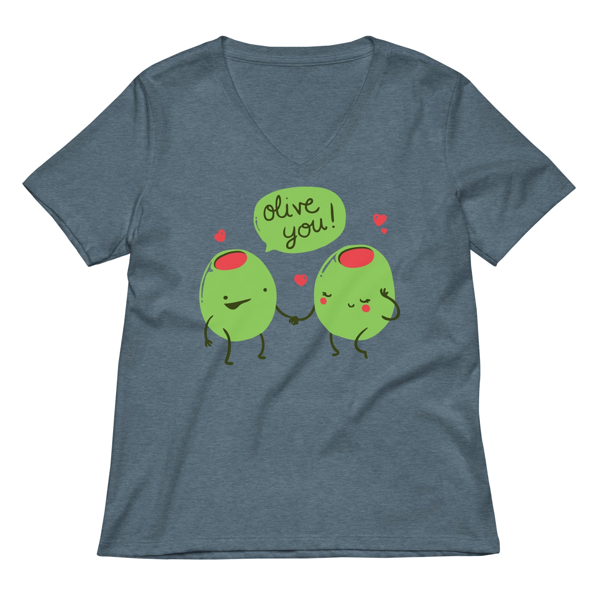 Olive You Women's V-Neck Tee