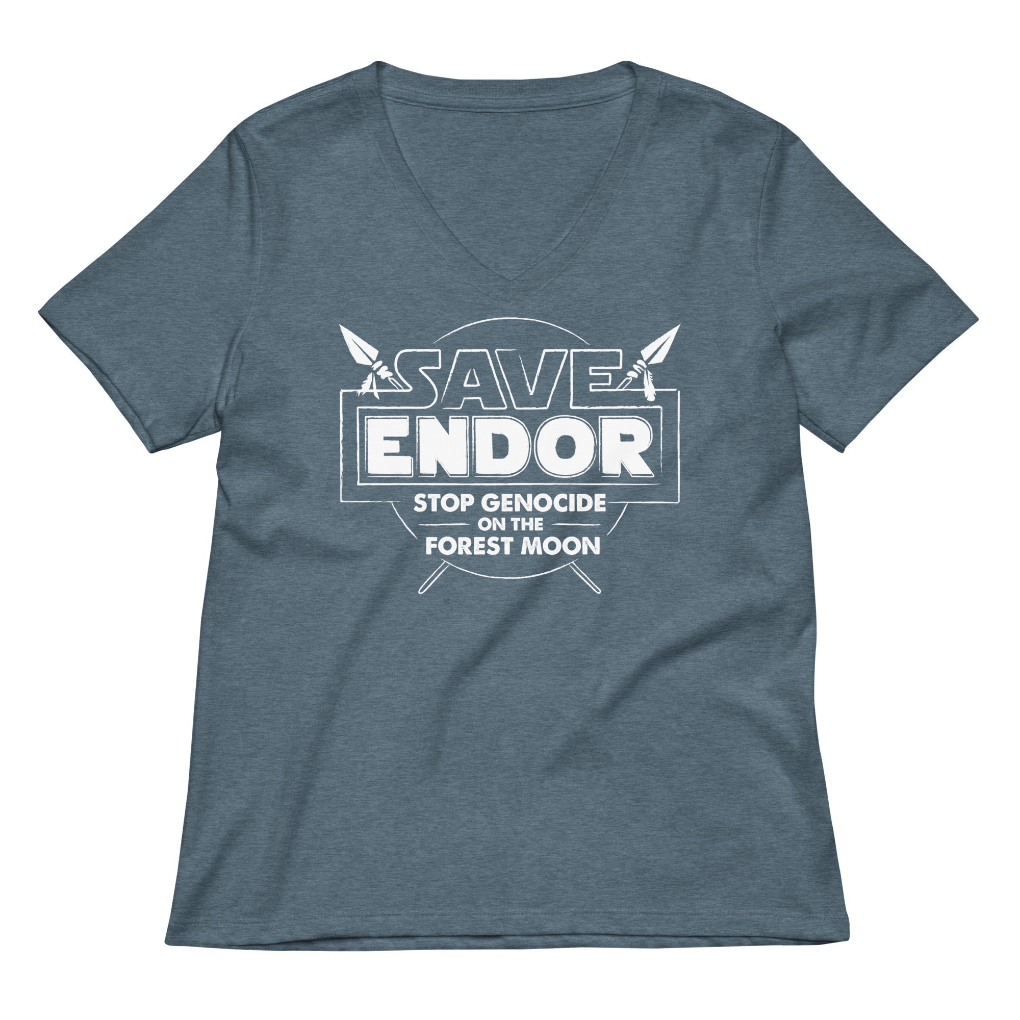 Save Endor Women's V-Neck Tee