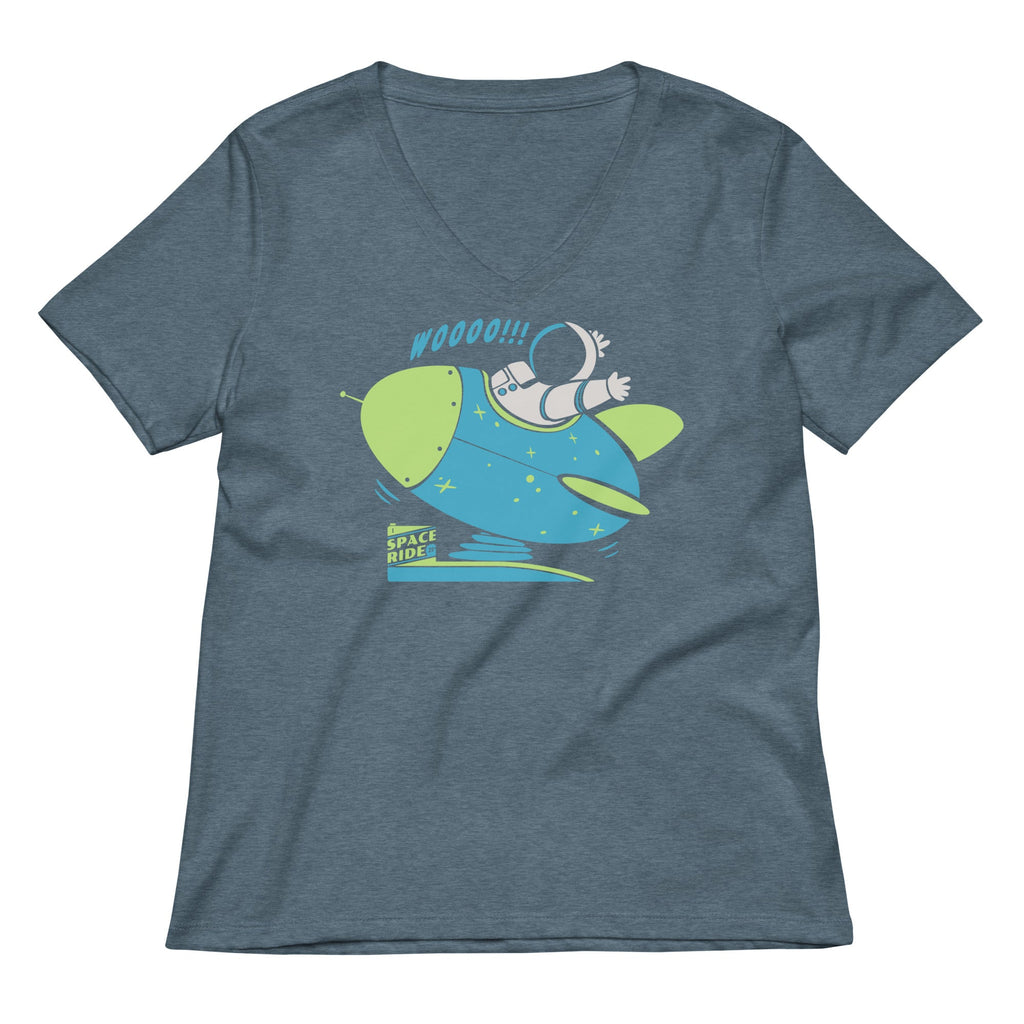 Space Ride Women's V-Neck Tee