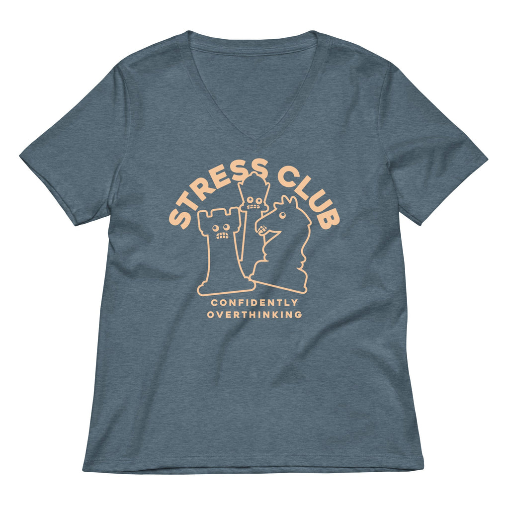 Stress Club Women's V-Neck Tee