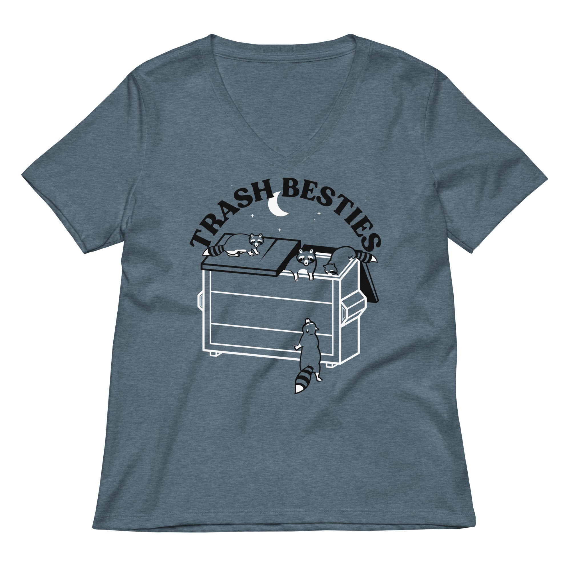 Trash Besties Women's V-Neck Tee