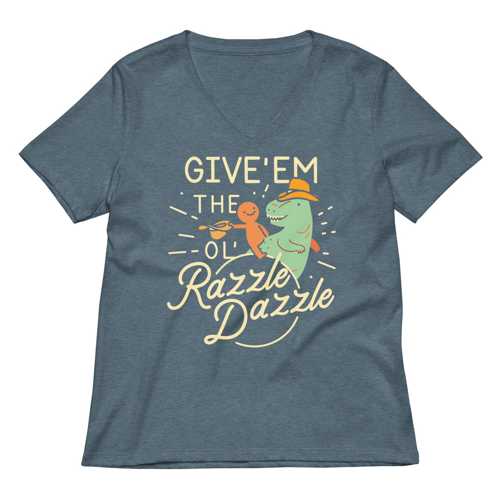 Give'em The Ol' Razzle Dazzle Women's V-Neck Tee