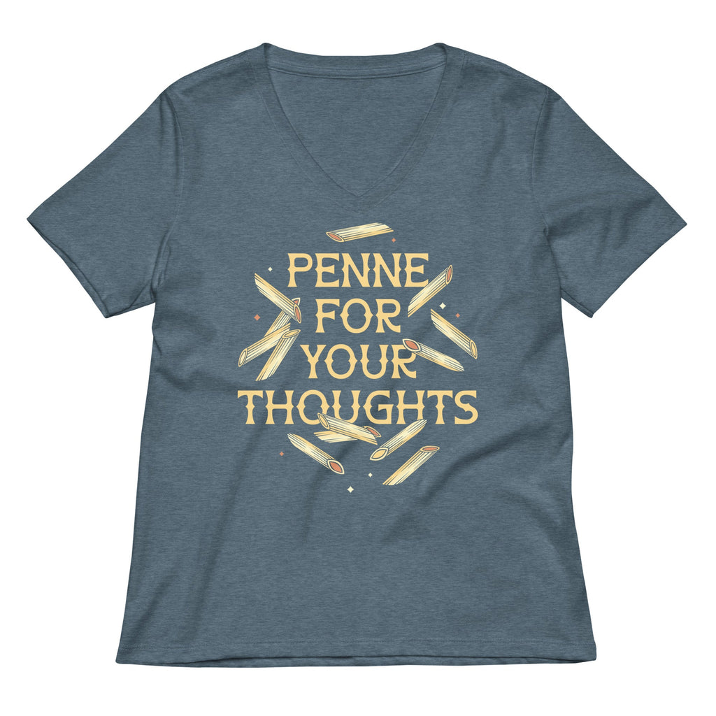 Penne For Your Thoughts Women's V-Neck Tee