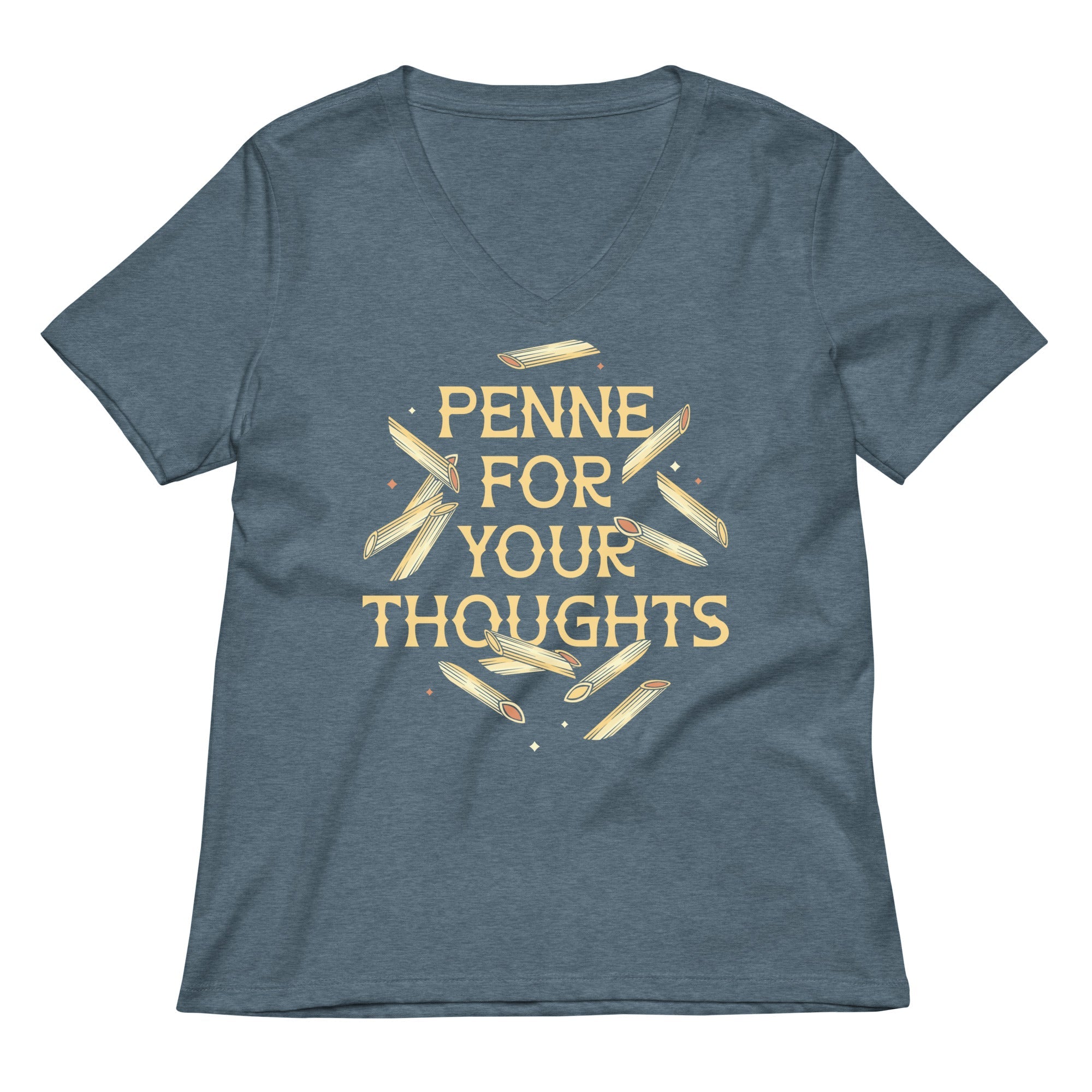 Penne For Your Thoughts Women's V-Neck Tee