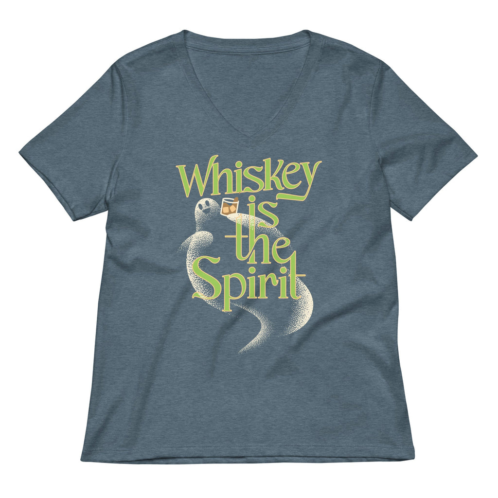 Whiskey Is The Spirit Women's V-Neck Tee