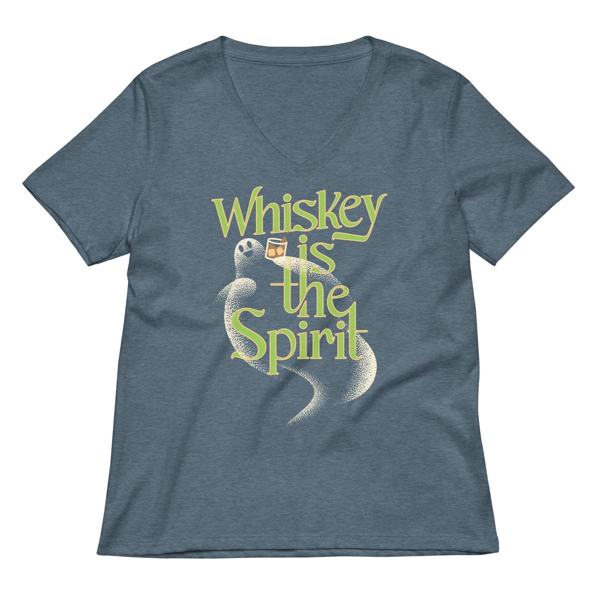 Whiskey Is The Spirit Women's V-Neck Tee