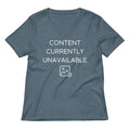 Content Currently Unavailable Women's V-Neck Tee