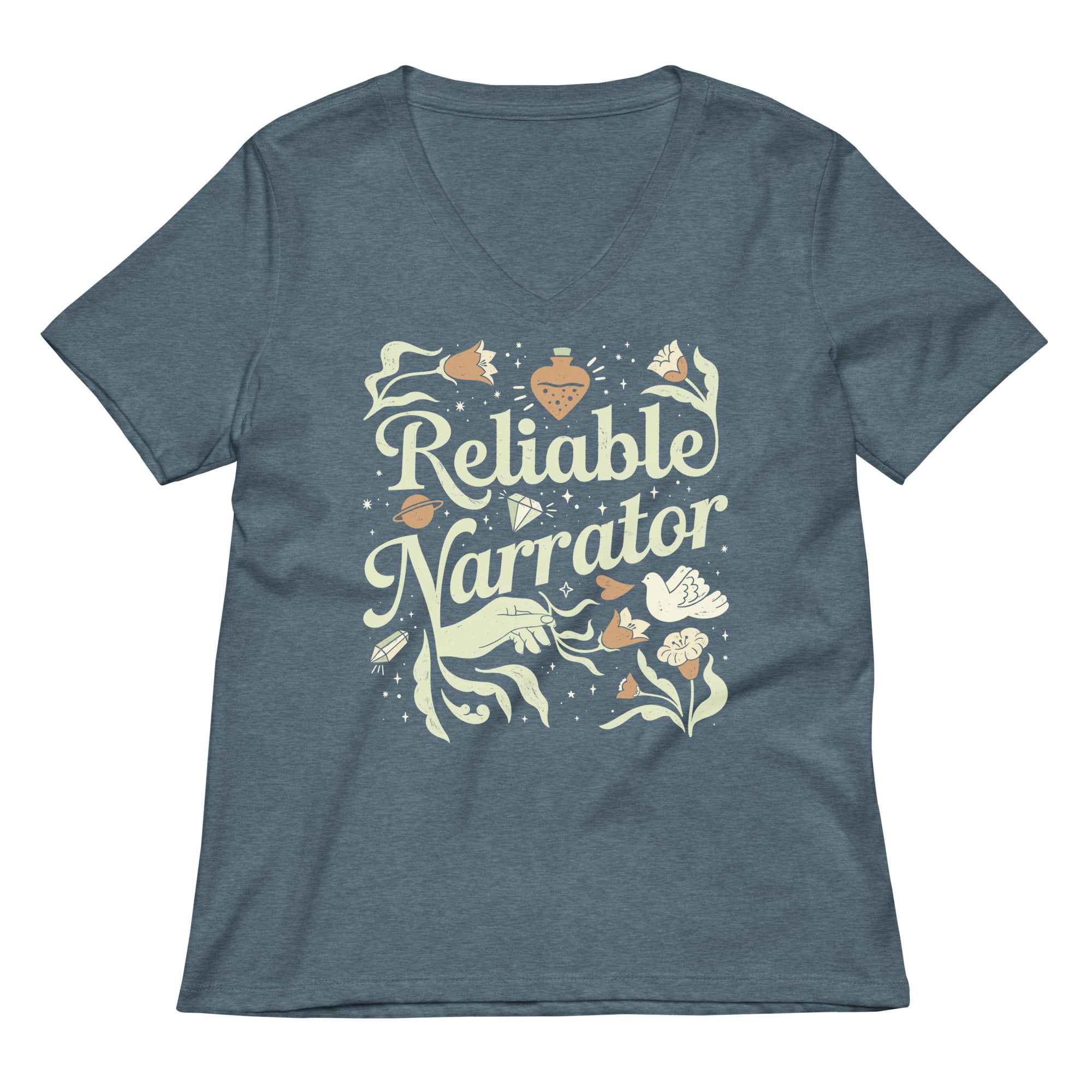 Reliable Narrator Women's V-Neck Tee