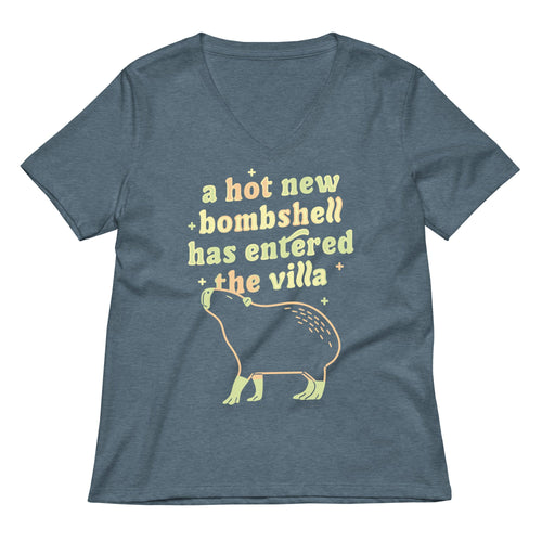 A Hot New Bombshell Has Entered The Villa Women's V-Neck Tee