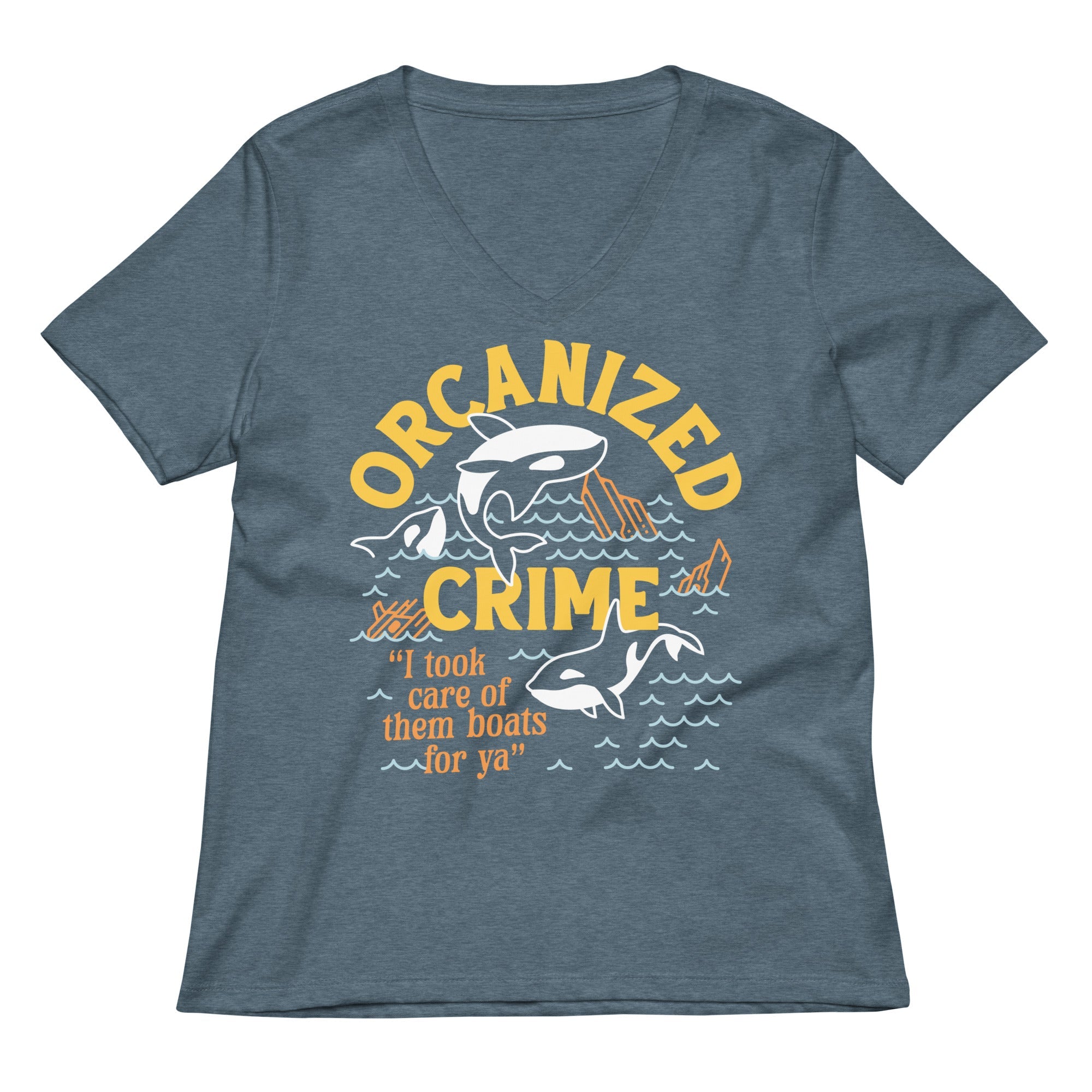 Orcanized Crime Women's V-Neck Tee