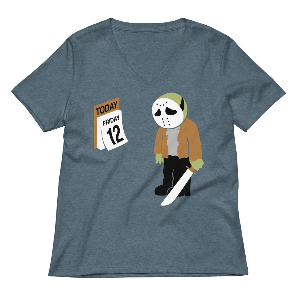 Friday the 12th Women's V-Neck Tee