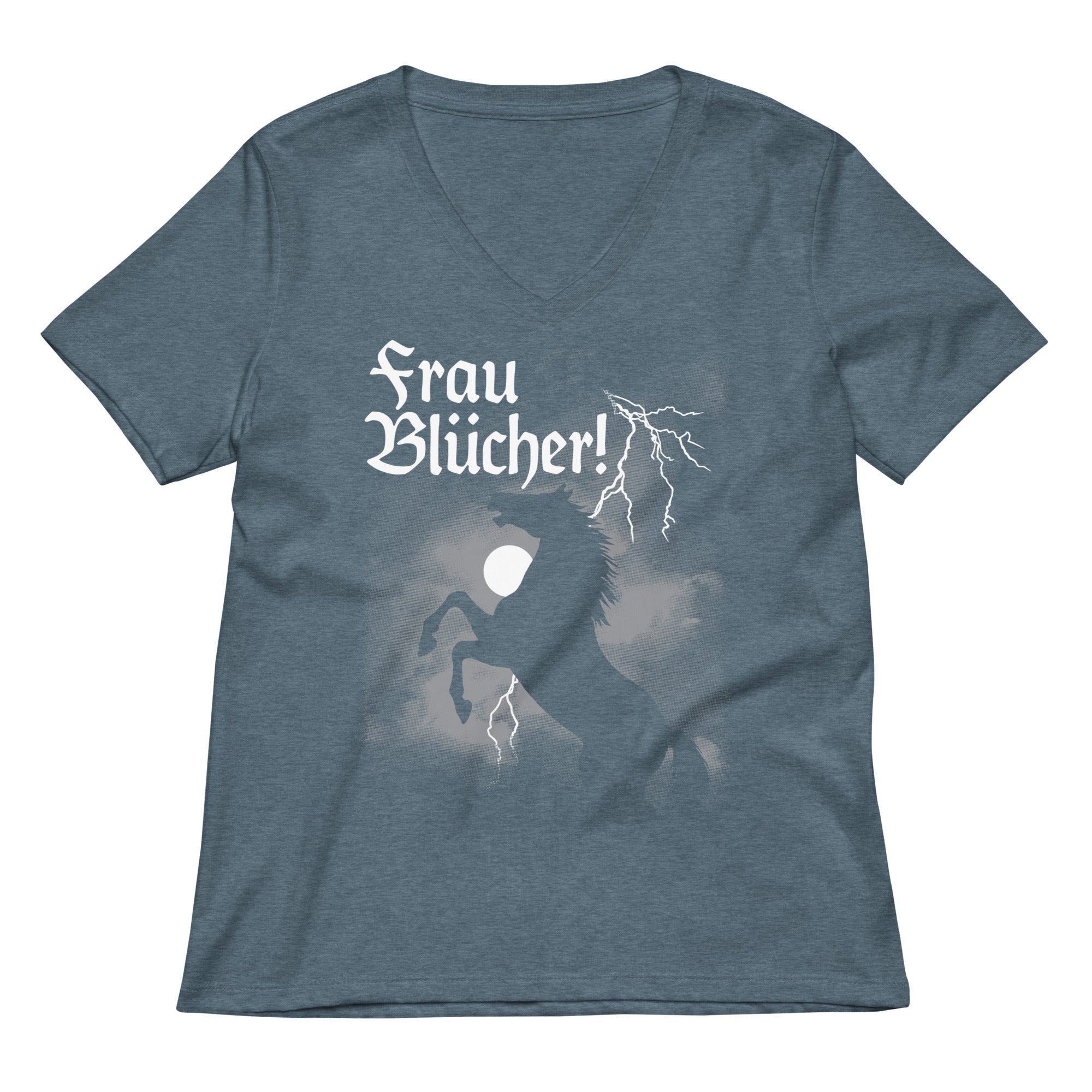 Frau Blucher! Women's V-Neck Tee