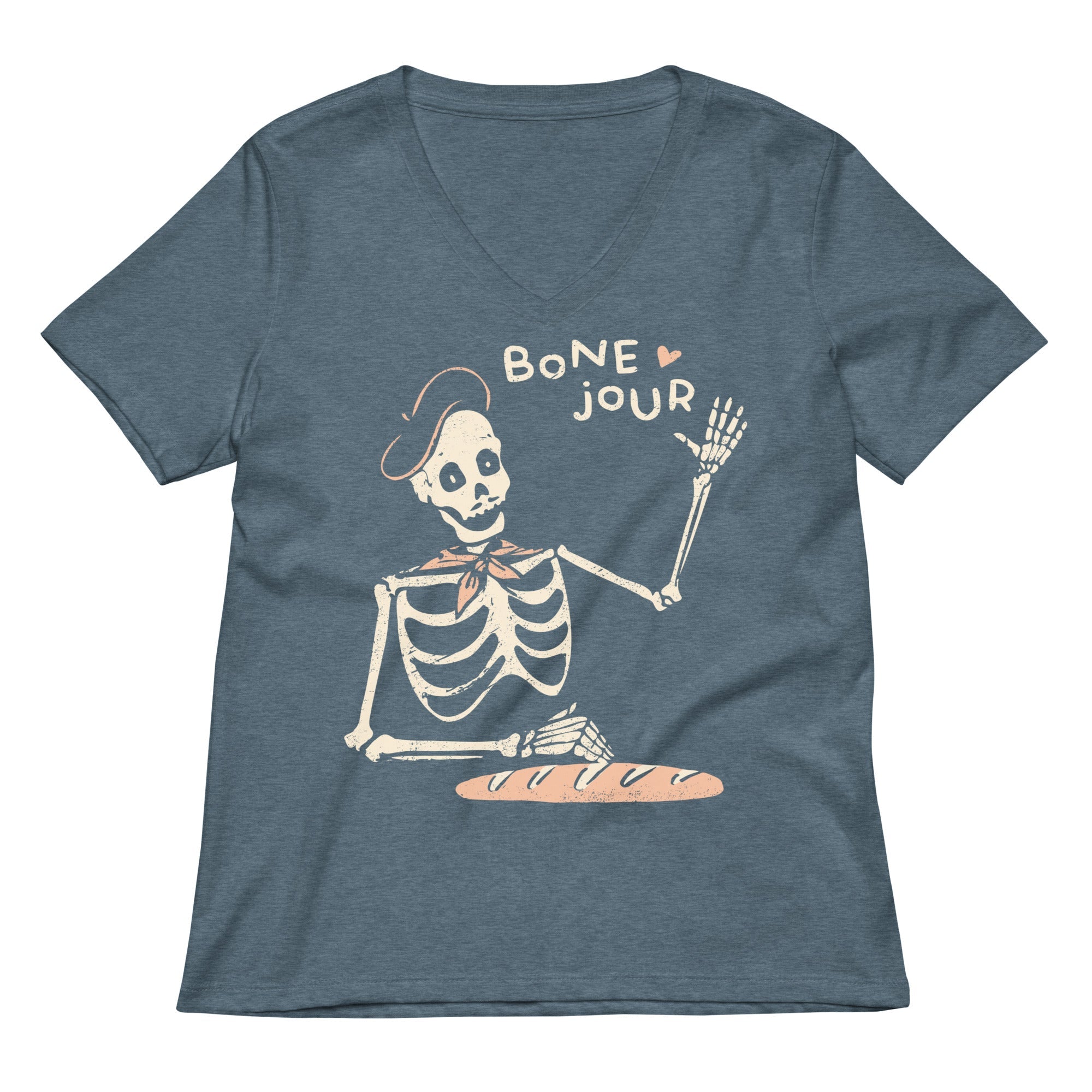 Bone Jour Women's V-Neck Tee