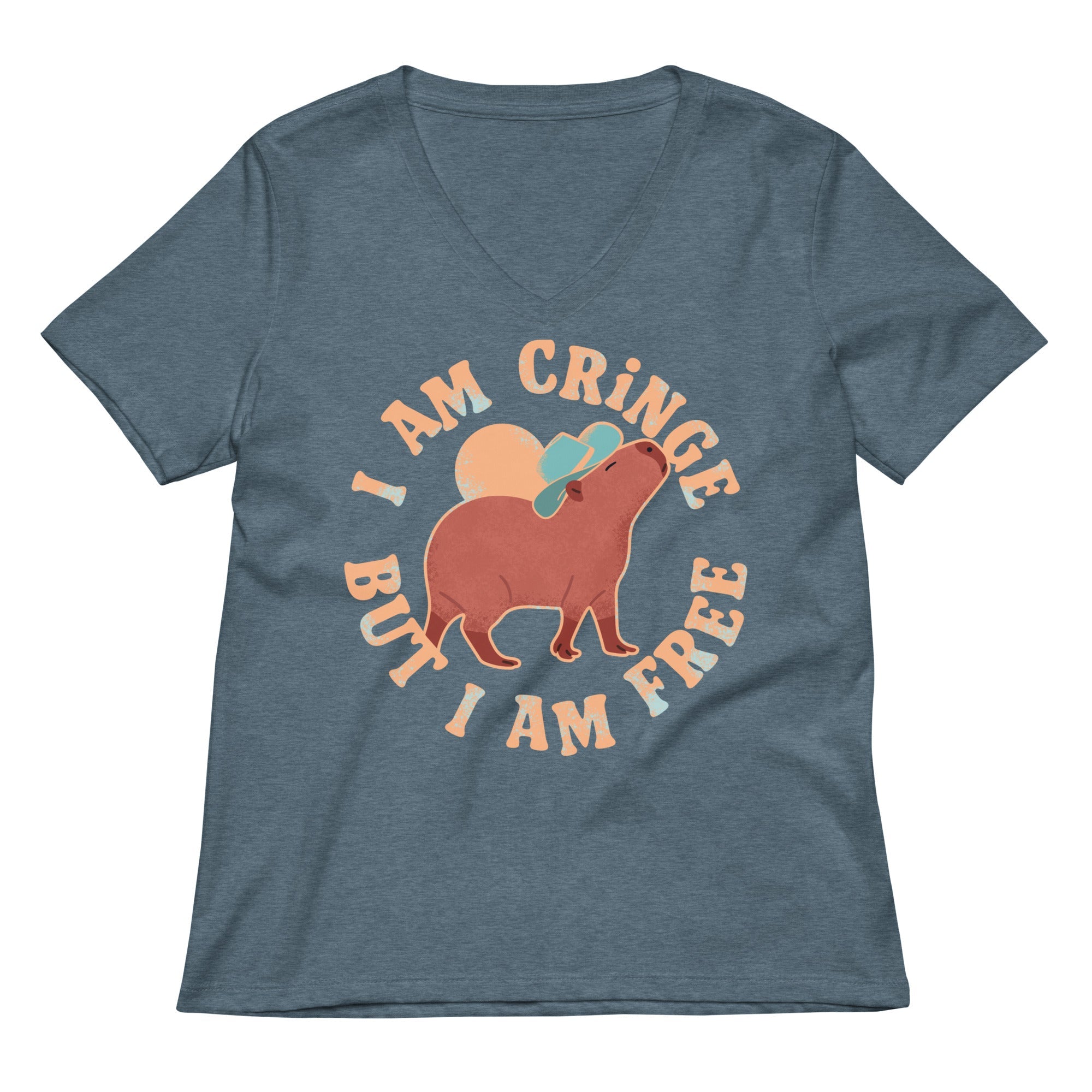 I Am Cringe But I Am Free Women's V-Neck Tee