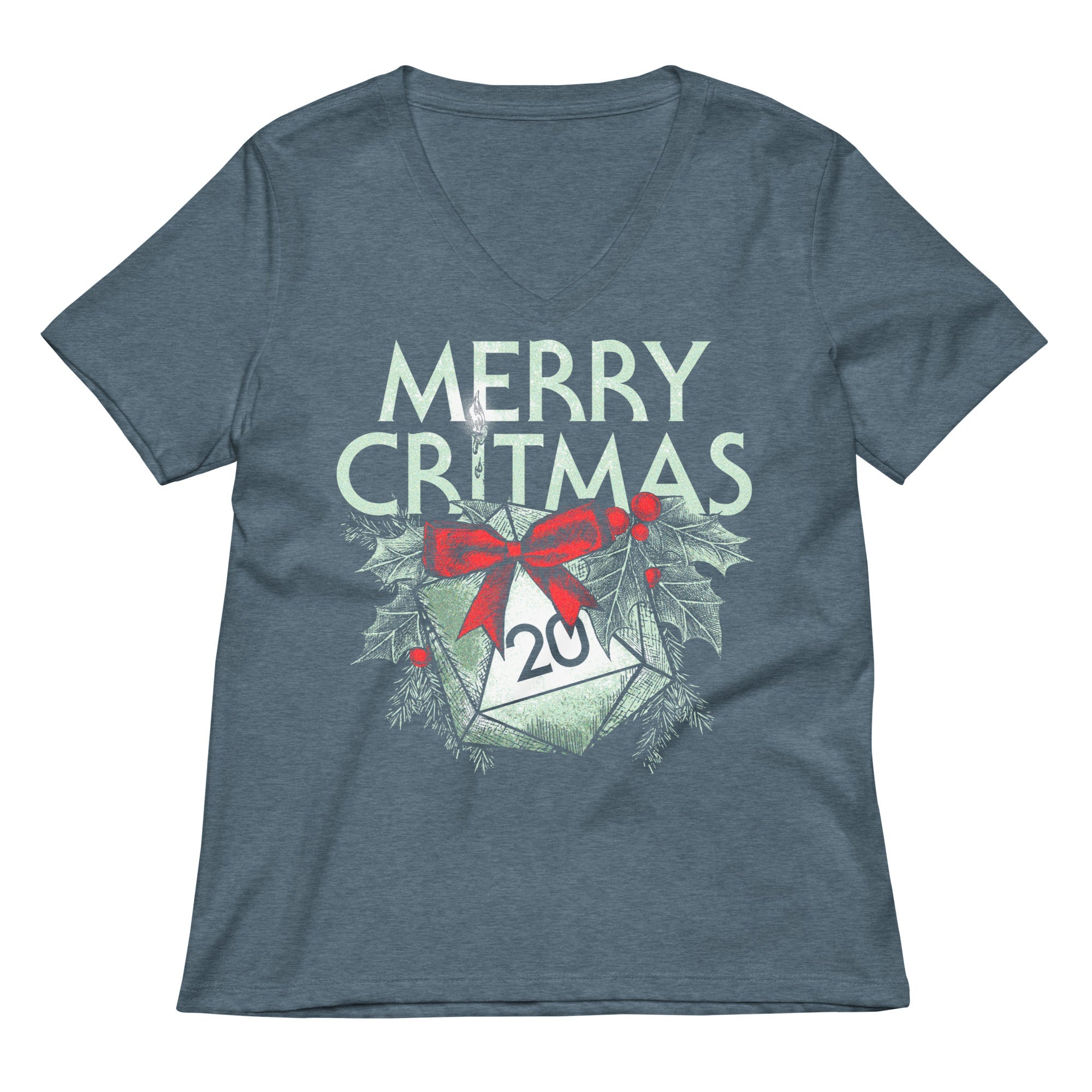 Merry Critmas Women's V-Neck Tee