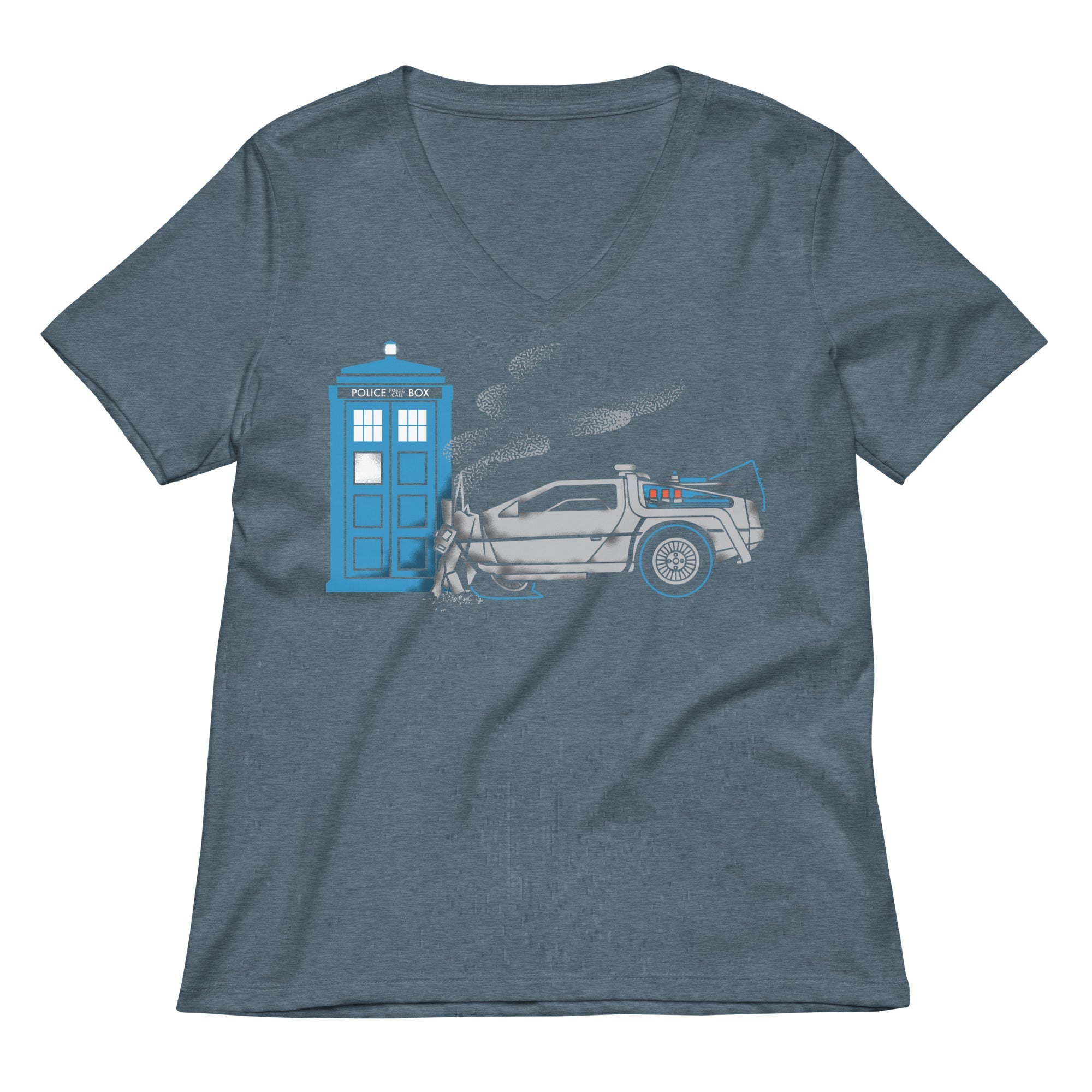 Time Collision Women's V-Neck Tee