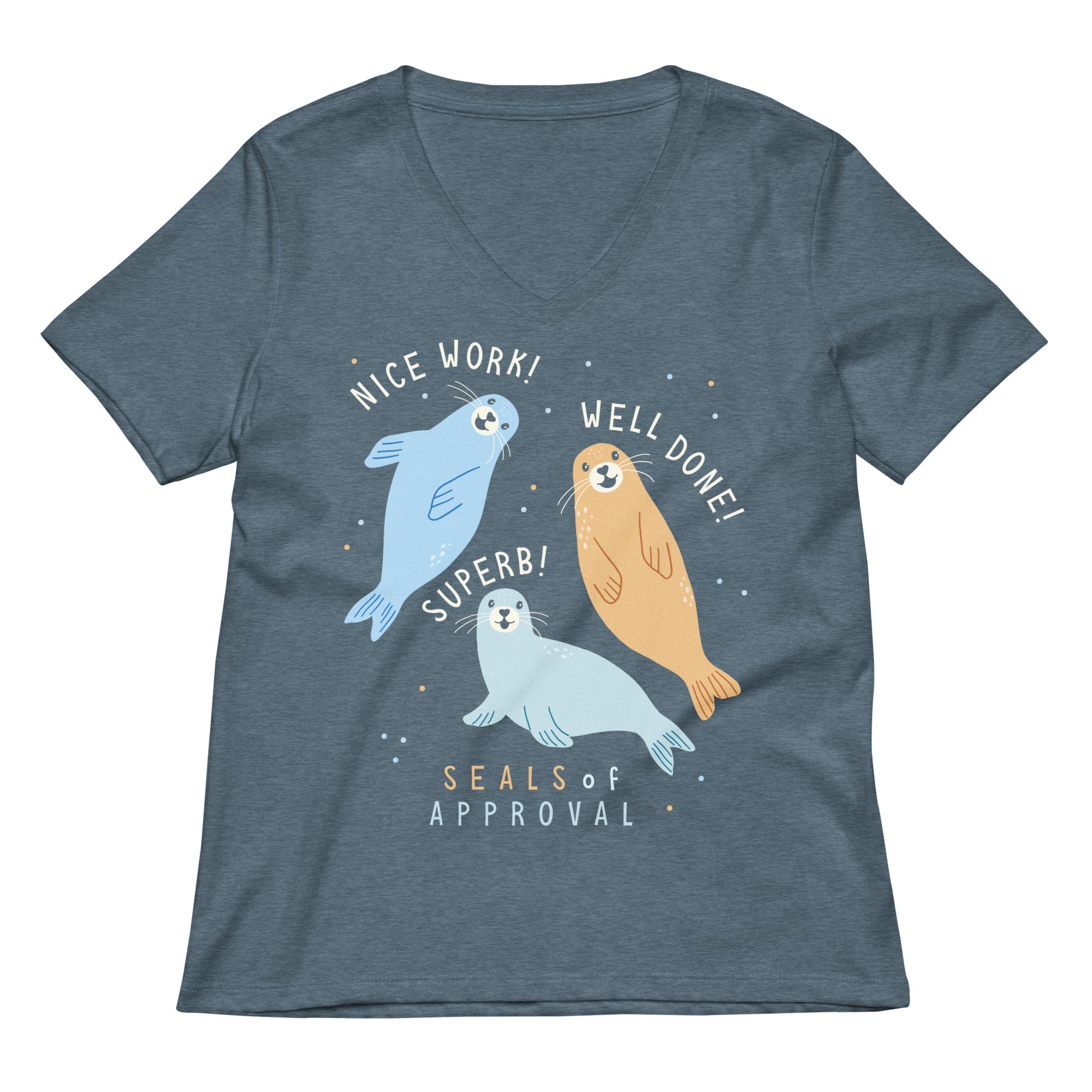Seals Of Approval Women's V-Neck Tee