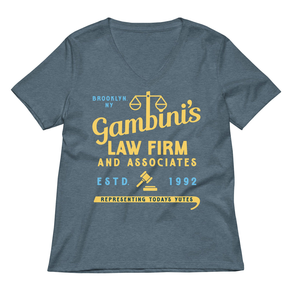 Gambini's Law Firm Women's V-Neck Tee