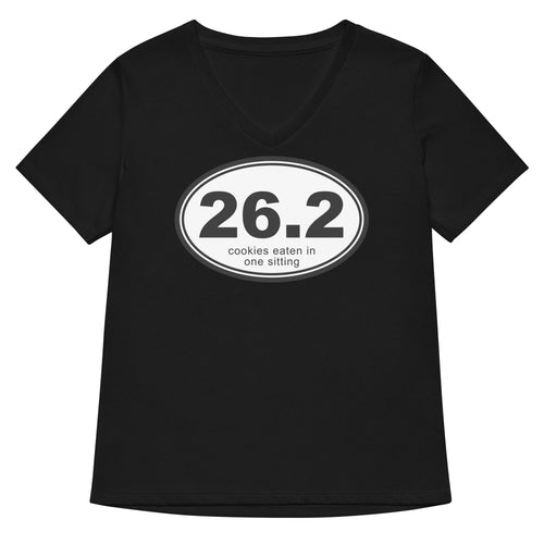 26.2 Cookies Eaten In One Sitting Women's V-Neck Tee