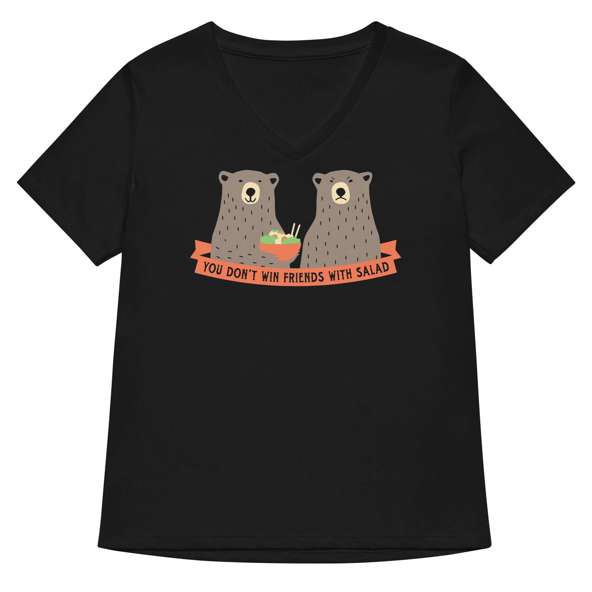 You Don't Win Friends With Salad Women's V-Neck Tee